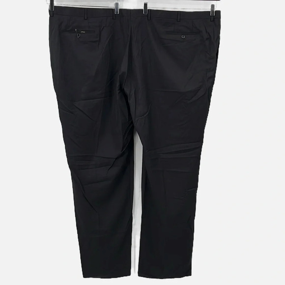 Santorelli Romeo Virgin Wool Unhemmed Dress Pant in Black - NWOT - Size 60 - Picture 3 of 6